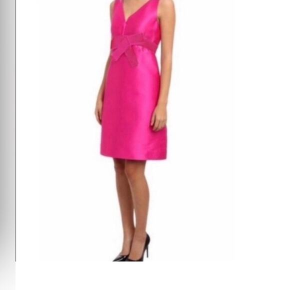 Kate Spade New York Origami Bow A-Line Tokyo Mini Dress Pink Size 2 BNWT - Picture 2 of 15